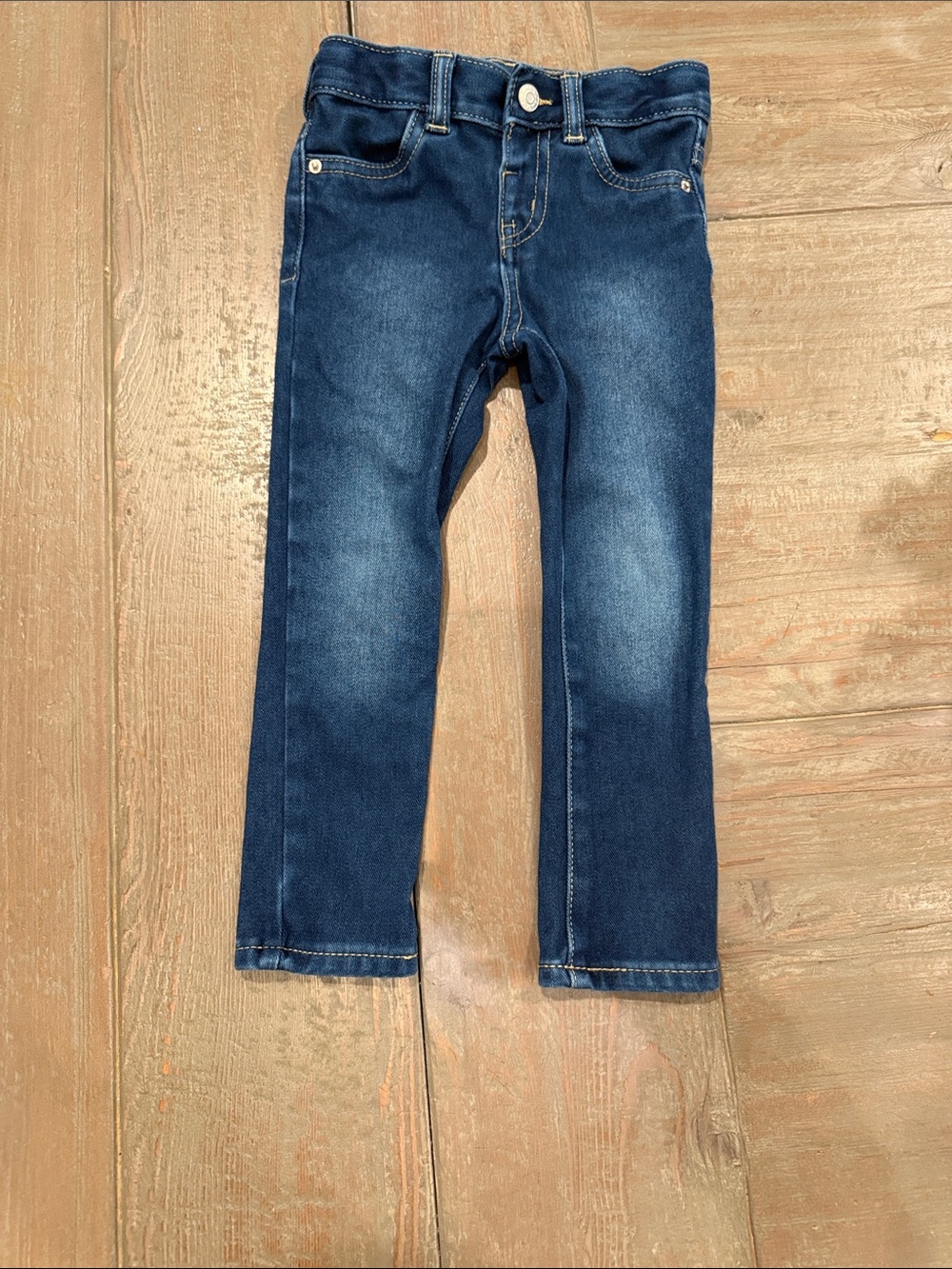 Cat & Jack Dark Blue Slim Straight Jeans